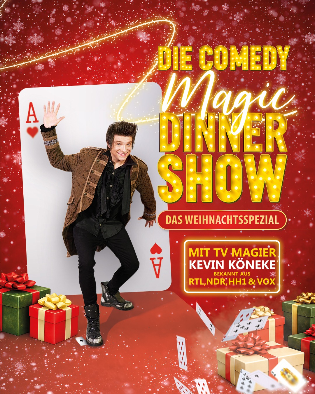 Die Comedy Magic Dinner Show mit Kevin Köneke – Showplakat